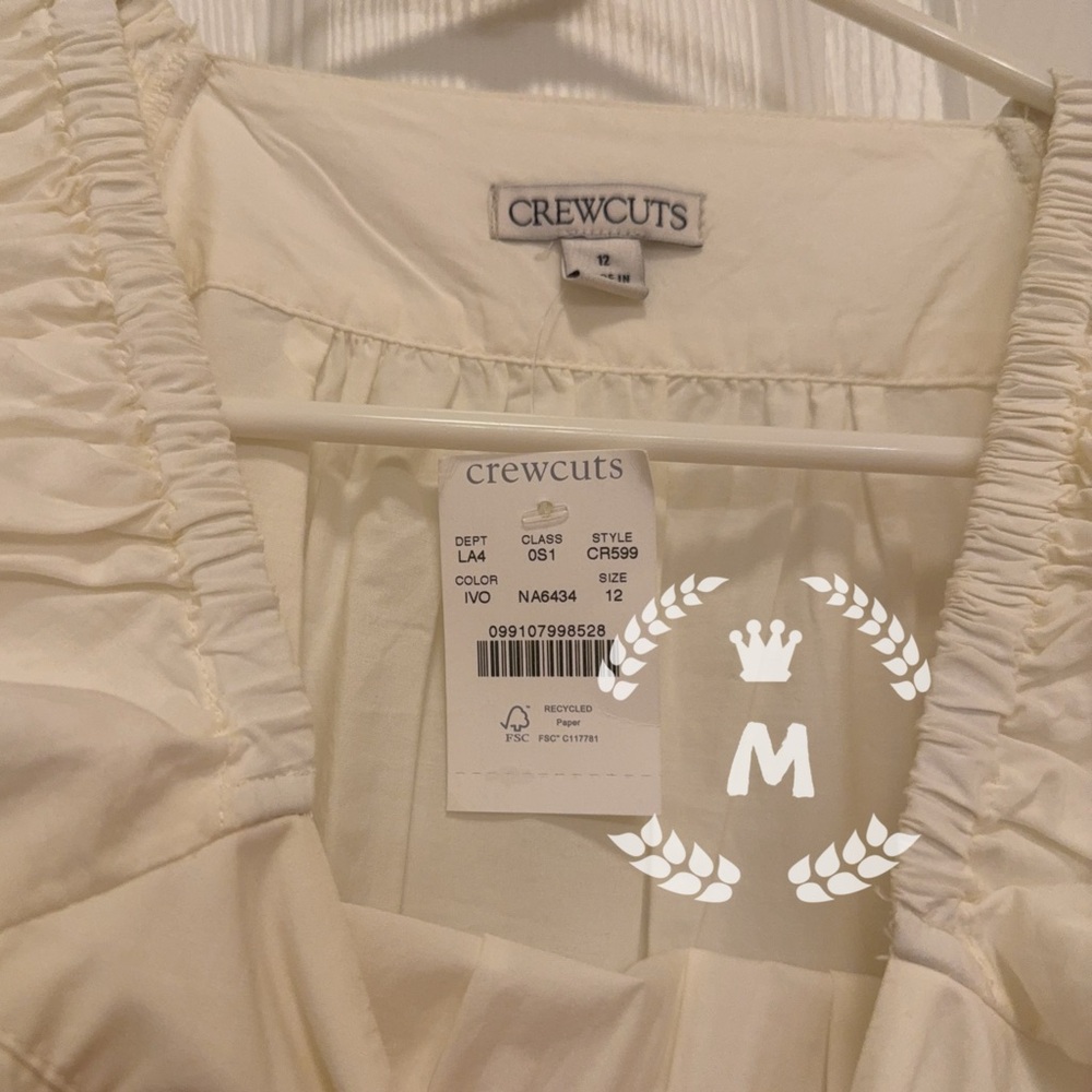 J.Crew Crewcuts Girls' celebration dress Size:12 Color:Ivory - Picture 8 of 8